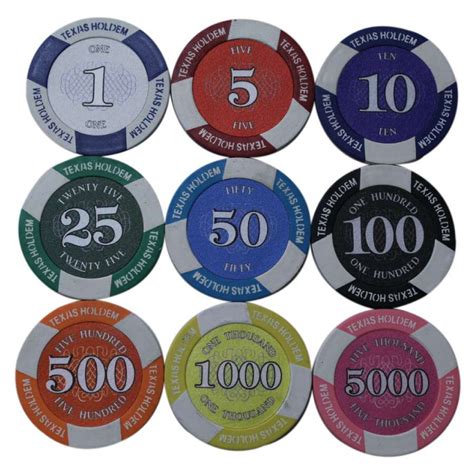 poker chips 5 players